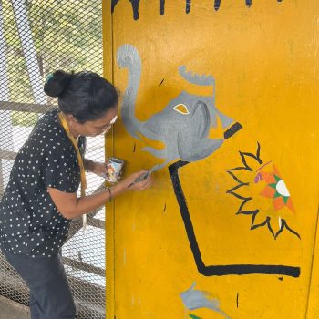 Byculla Station Wall Painting